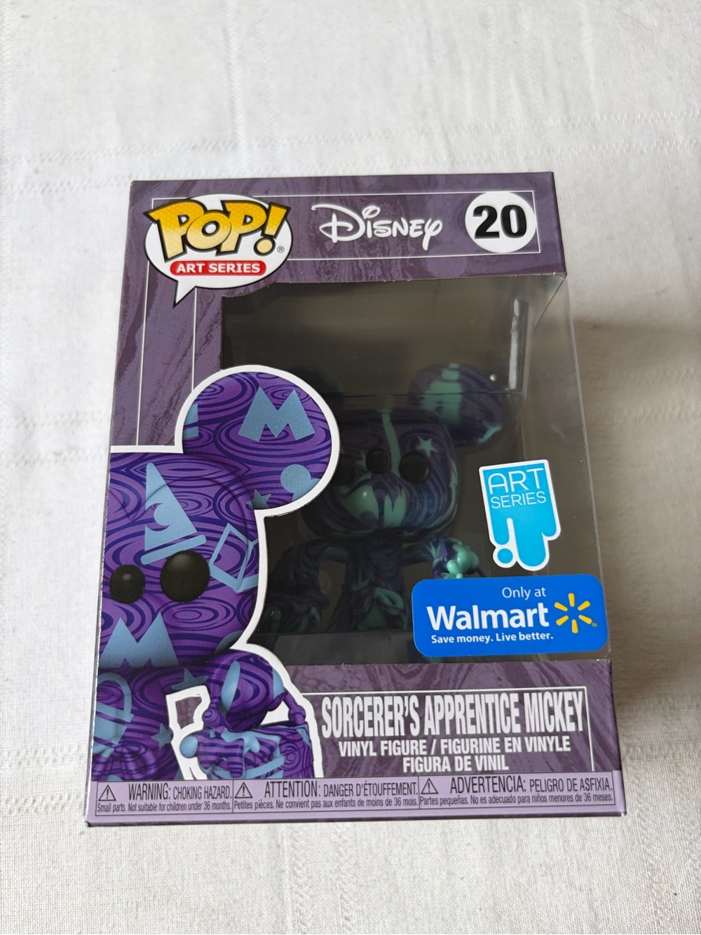 Funko Pop Art Series Disney Sorcerer's Apprentice Mickey Mouse #20 Walmart Exclu